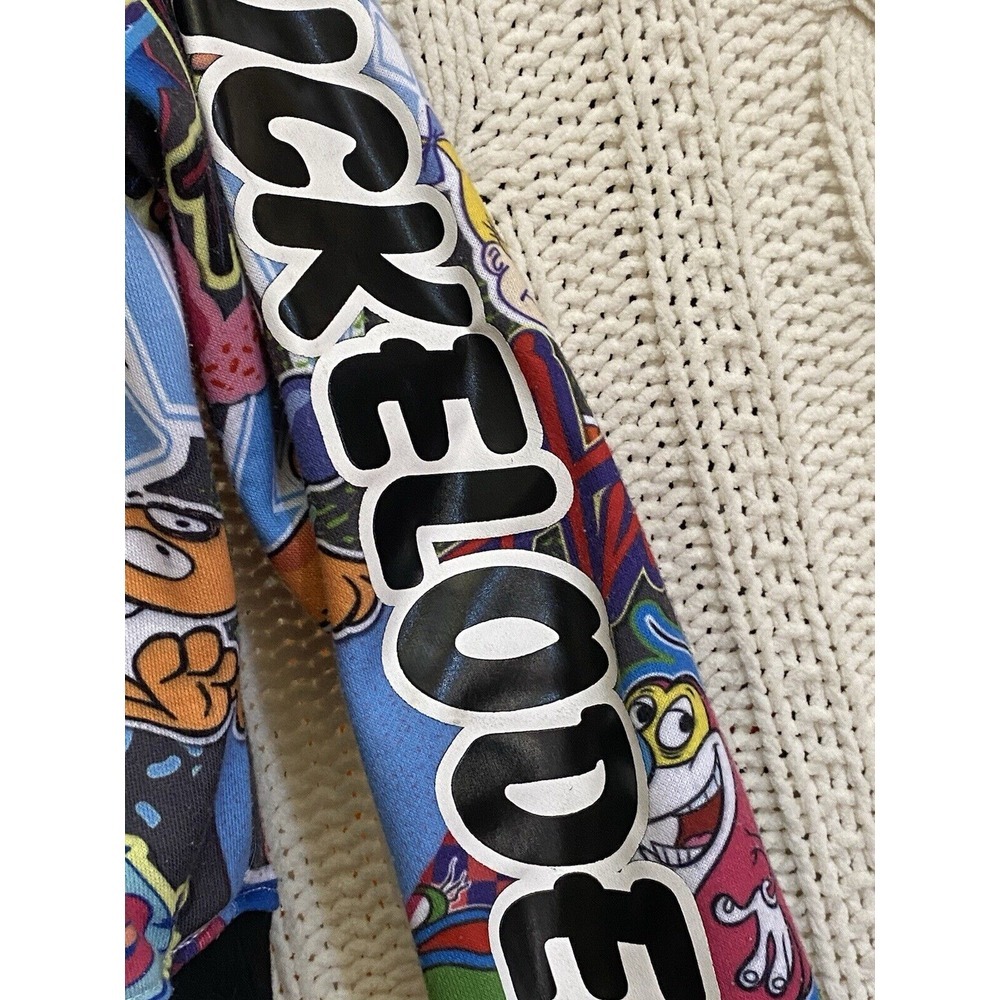 Nickelodeon Crop Hoodie 90's Rugrats S Allover Print‎ Embroidery Sleeve Logo - Picture 5 of 9